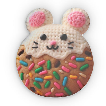 Mouse Cookie Cracker, Food Gift, Sprinkled Treat, Plush  Shaped Pillow