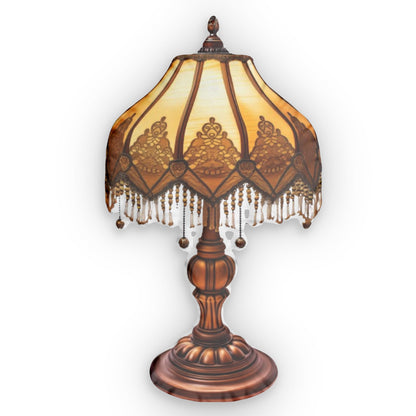 Vintage Lamp, Retro Style Shaped Pillow