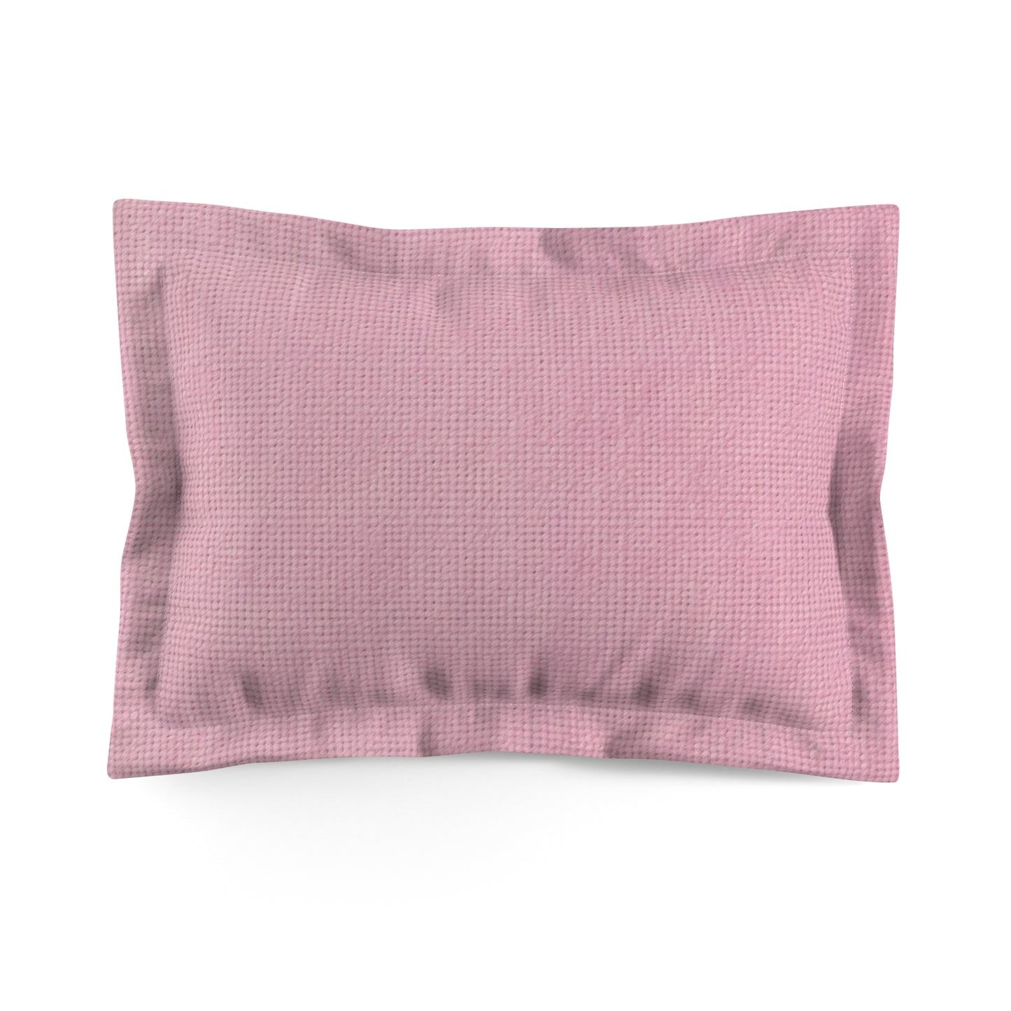 Blushing Garment Dye Pink: Denim-Inspired, Soft-Toned Fabric - Microfiber Pillow Sham