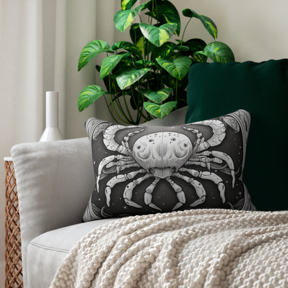 Cancer Zodiac Design, Spun-Polyester Lumbar Pillow, Double-Sided Print