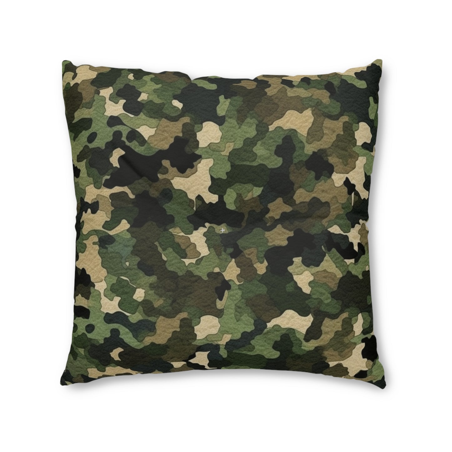 Classic Camo | Camouflage Wrap | Traditional Camo - Tufted Floor Pillow, Square