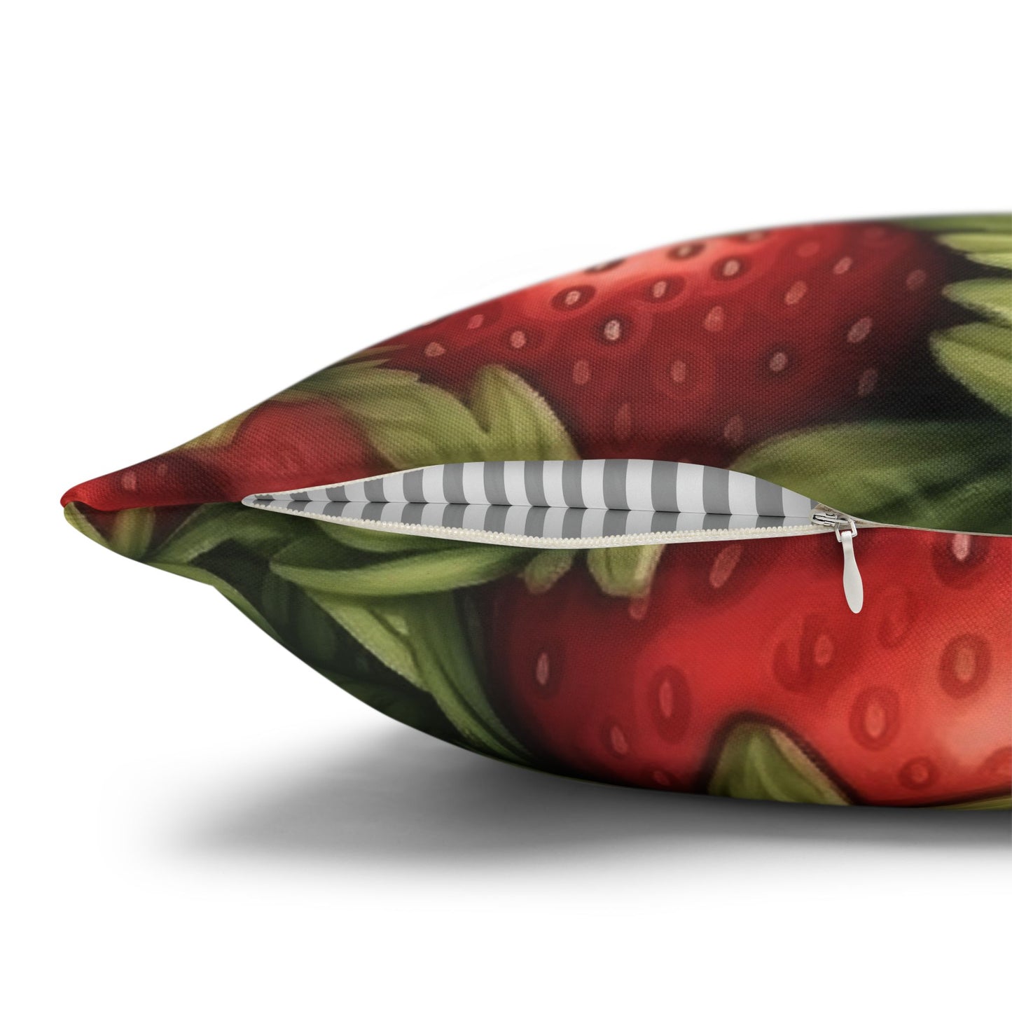 Strawberry Euphoria: The Ultimate Guide to Celebrating Life's Sweetest BerrySpun Polyester Square Pillow Case