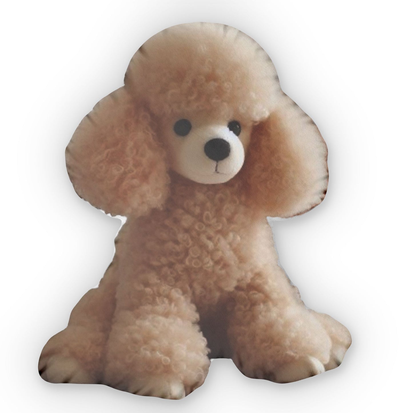 Poodle Puppy Dog Stuffed Animal, Plush Shaped Pillow