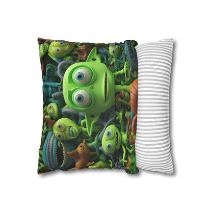 Toy Alien Story Space Character Galactic UFO Anime Cartoon - Spun Polyester Square Pillow Case