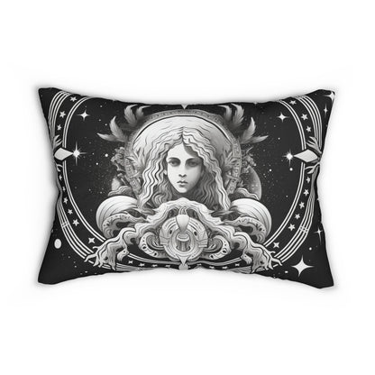 Virgo Zodiac Design, Spun-Polyester Lumbar Pillow, Double-Sided Print