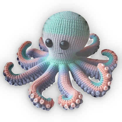 Big GrandMa Octopus - Stuffed Animal Shaped Pillows