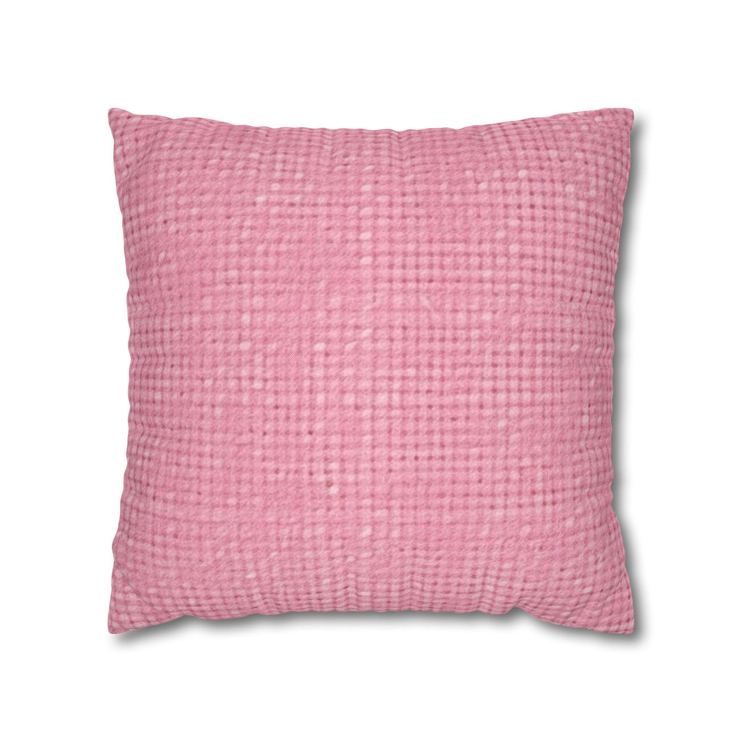 Pastel Rose Pink: Denim-Inspired, Refreshing Fabric Design - Spun Polyester Square Pillow Case