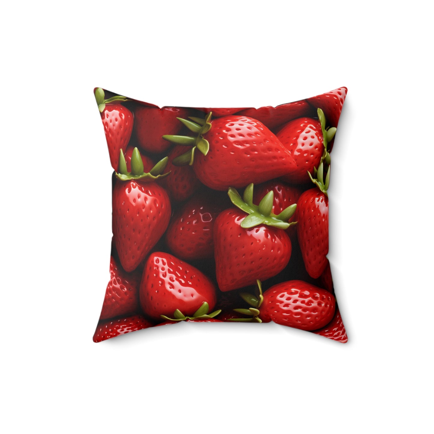 Strawberry Patch Picks: Home Decor and Gifts for the Ultimate Berry Fan - Spun Polyester Square Pillow