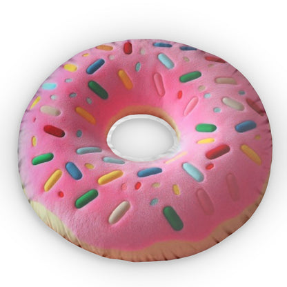 Big Pink Donut Plush Shaped Pillow