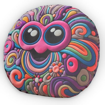 Groovy Hipster Hippy Plush Shaped Pillow