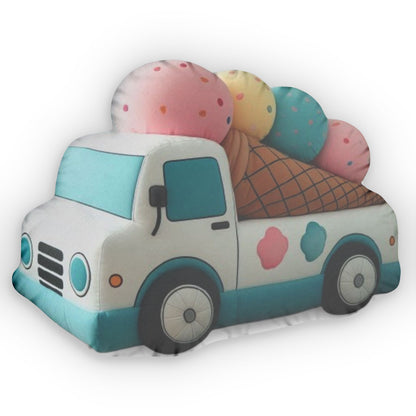 Icecream Truck Plush Shaped Pillow