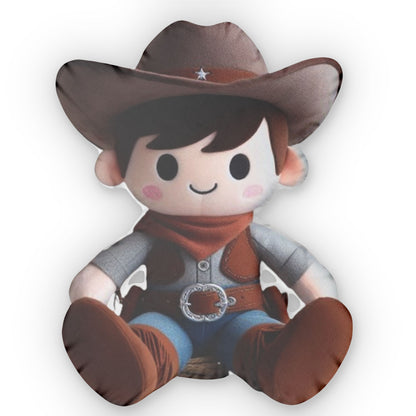 Cowboy Gift, Plush Shaped Pillow