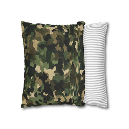 Classic Camo | Camouflage Wrap | Traditional Camo - Spun Polyester Square Pillow Case