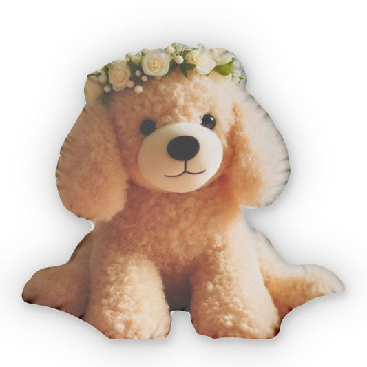 Princess Poodle Dog Stuffed Animal Plush Shaped Pillow