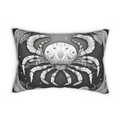 Cancer Zodiac Design, Spun-Polyester Lumbar Pillow, Double-Sided Print