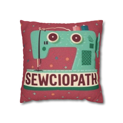 Sewing Sewciopath - Spun Polyester Square Pillow Case