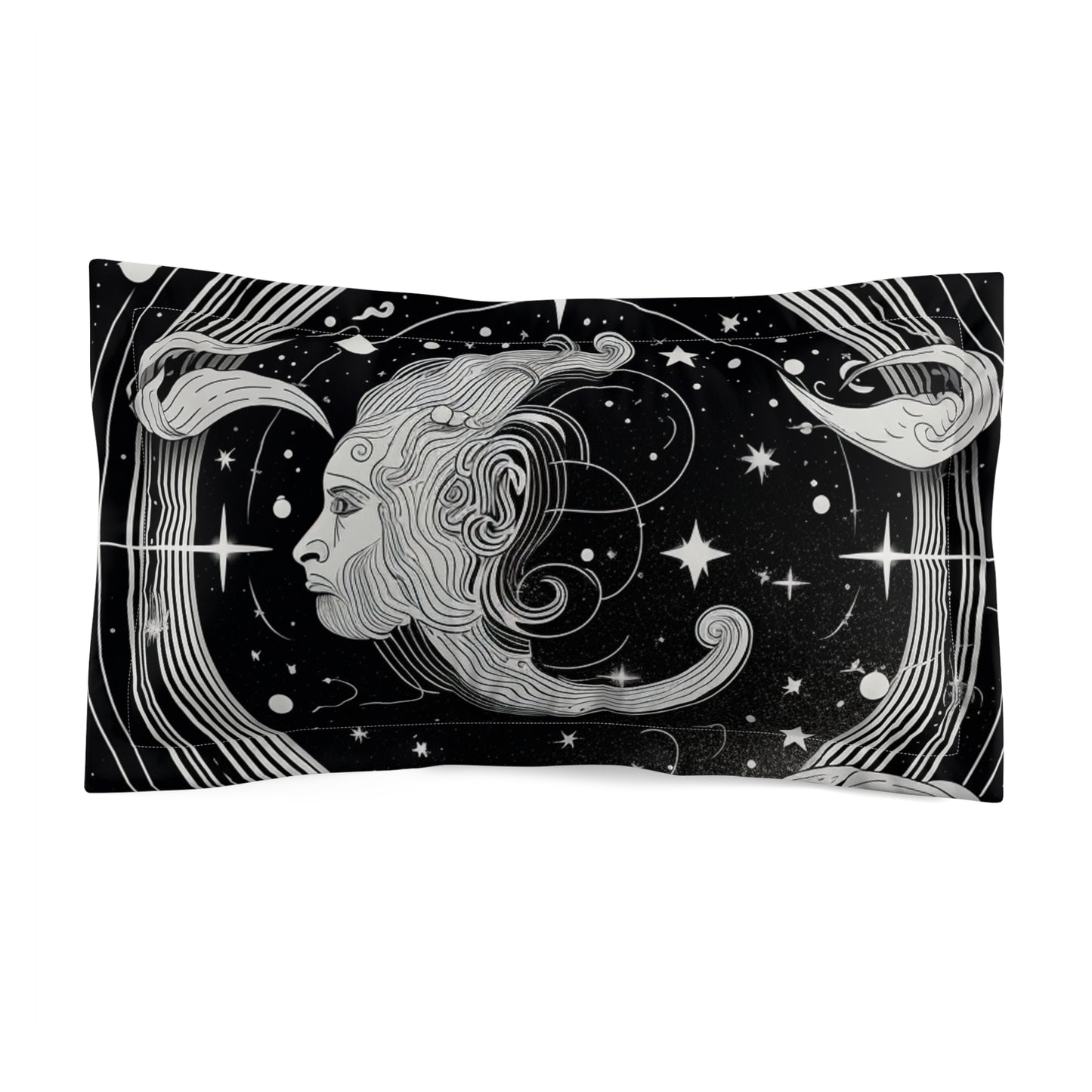 Aquarius Zodiac Design, Super Soft Microfiber Pillow Sham, Multiple Sizes