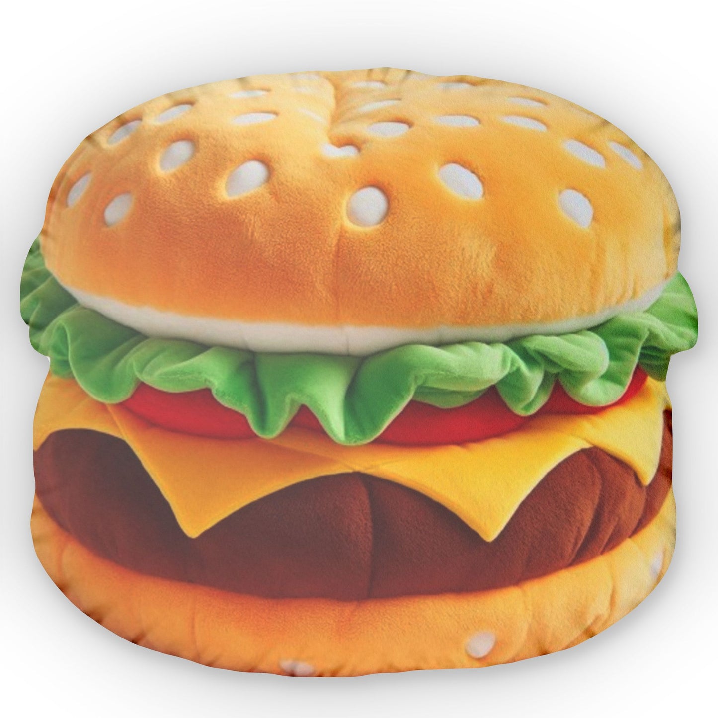 Cheese Burger Food Plush Shaped Pillow