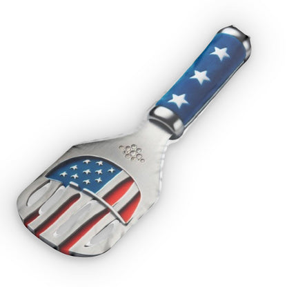 USA Flag Stainless Steel Barbeque Grilling Spatula America Red, White, Blue, Plush Shaped Pillows