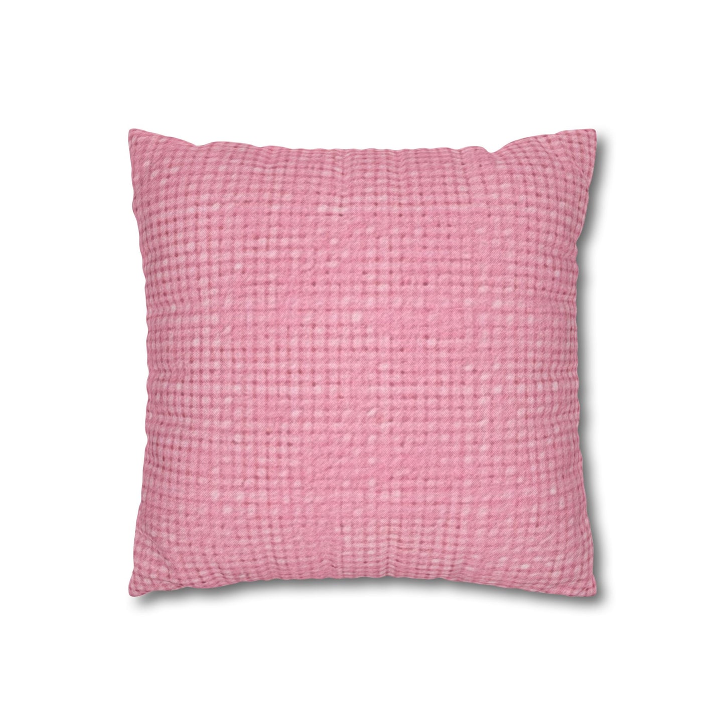 Pastel Rose Pink: Denim-Inspired, Refreshing Fabric Design - Spun Polyester Square Pillow Case