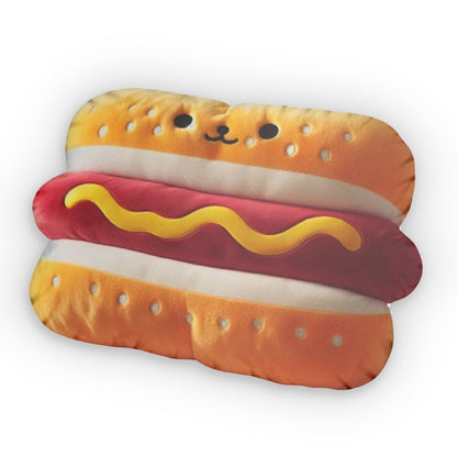 Kawaii Hot Dog Plush Food Shaped Pillow