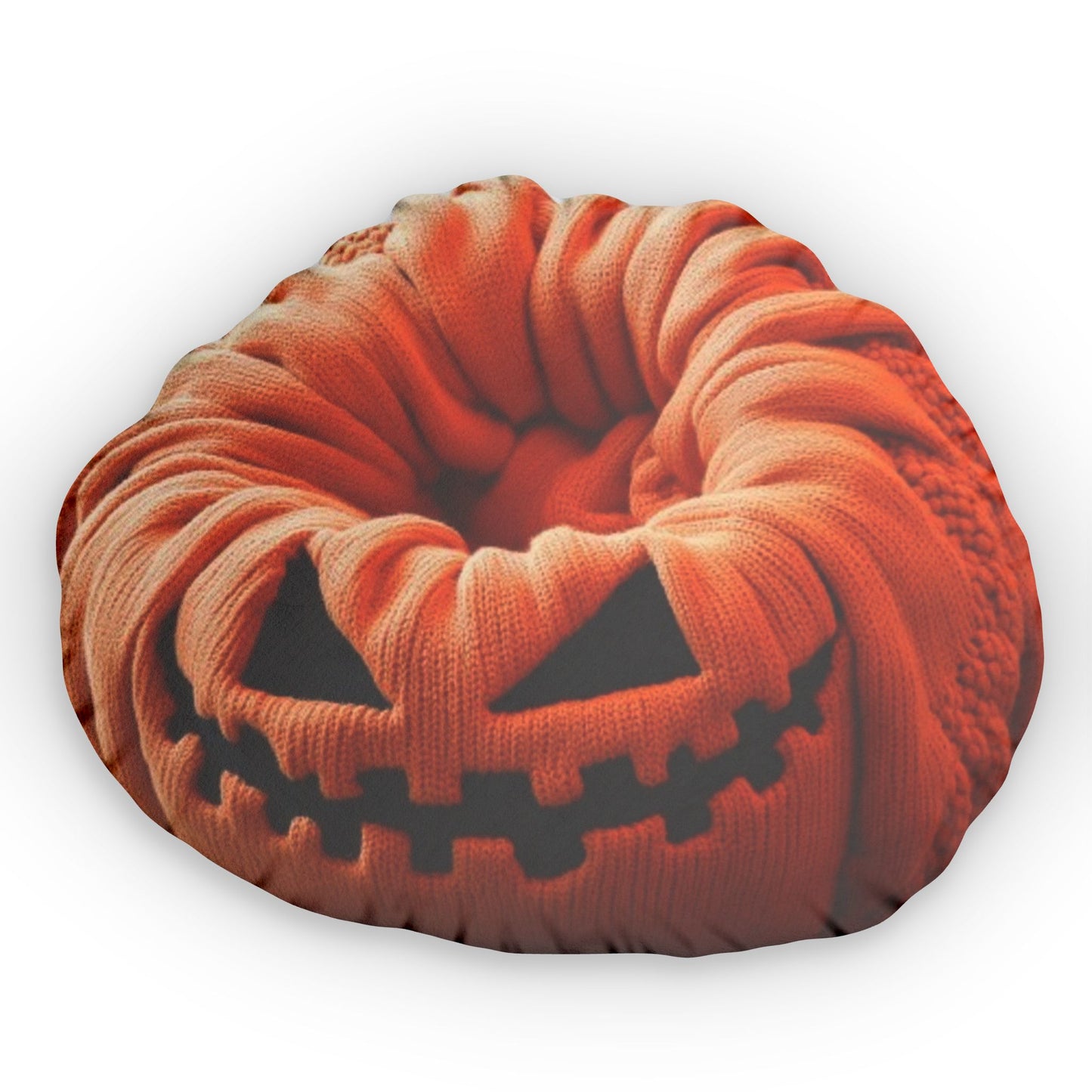 Haunted Pumpkin Halloween, Beanbag Chair Cushion, Plush Shaped Pillow