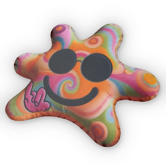 Retro Star Groovy Kawaii Plush Shaped Pillow