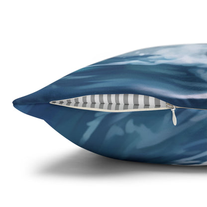 Bull Shark Fusion: Water Fantasy - Hybrid Ocean Marine Animal - Spun Polyester Square Pillow Case