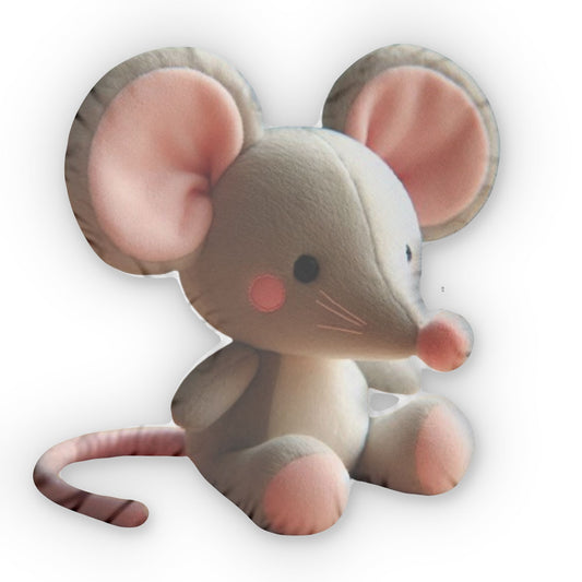 Mouse Rodent Plush Shaped Pillow