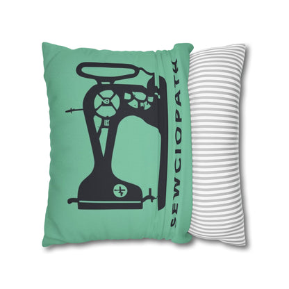 Sewing Sociopath Machine - Spun Polyester Square Pillow Case