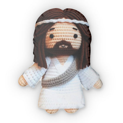 Jesus Crochet Plush Shaped Pillow