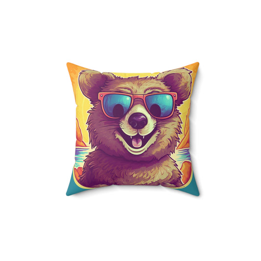 Quokka Animal Culture Character Anime Spun Polyester Square Pillow