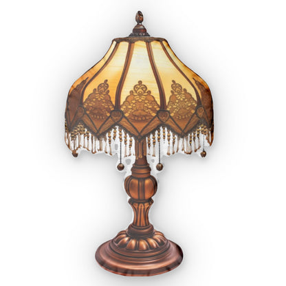 Vintage Lamp, Retro Style Shaped Pillow