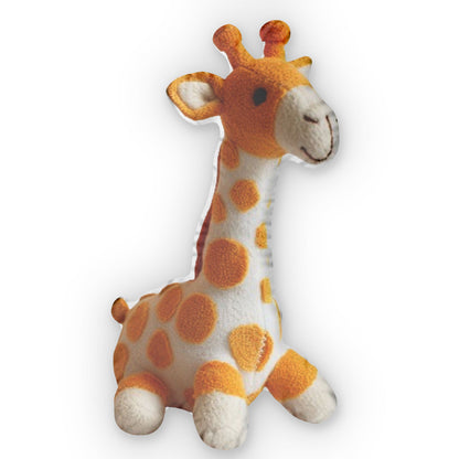 Giraffe Plush, Geometric Animal Gift,  Shaped Pillow