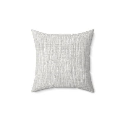 Chic White Denim-Style Fabric, Luxurious & Stylish Material - Spun Polyester Square Pillow