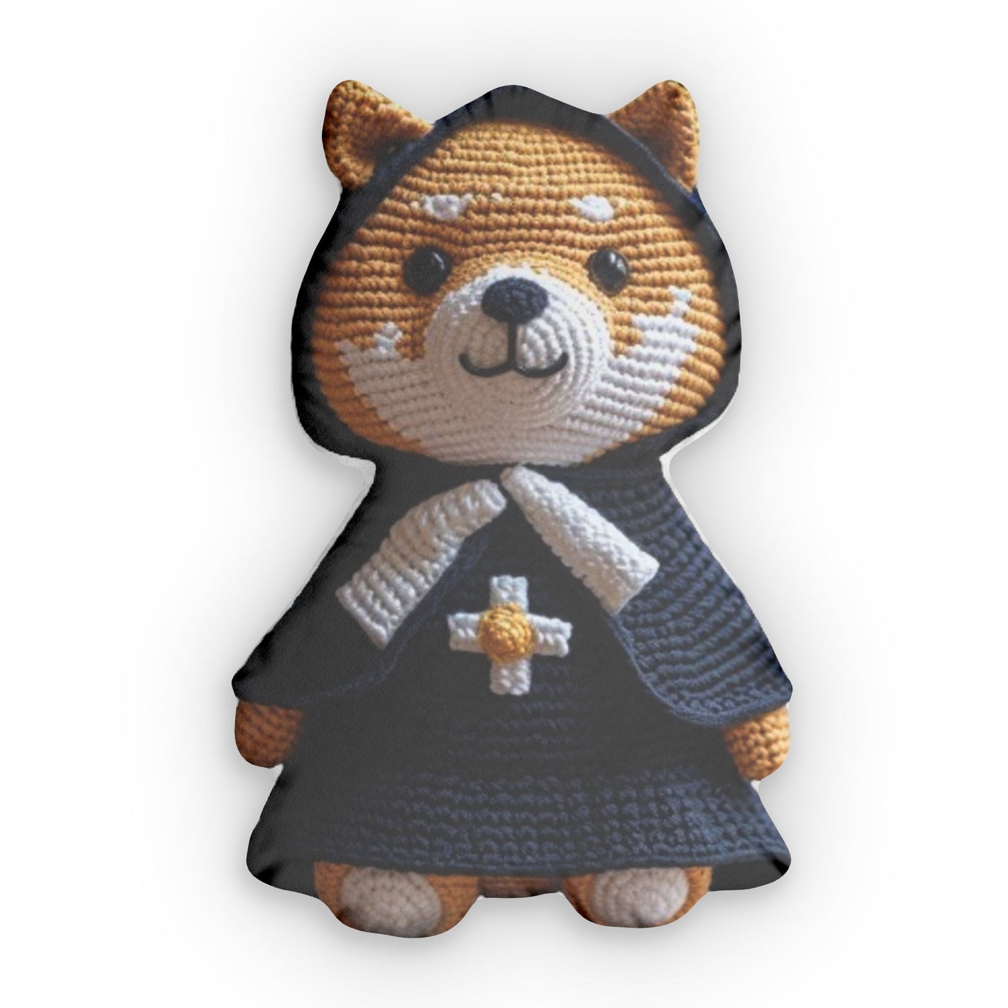 Shiba Inu Doll Nun, Plush Gift, Shaped Pillow