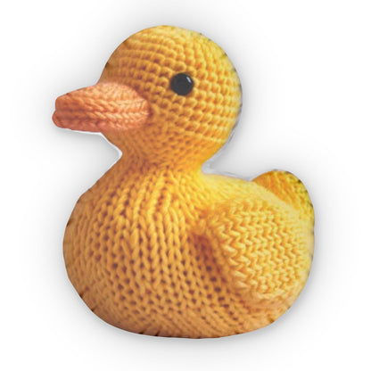 Yellow Duck, Shaped Pillow, Crochet Plush Gift