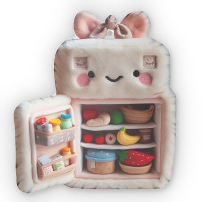 Kawaii Refrigerator Freezer Plush Shaped Pillow