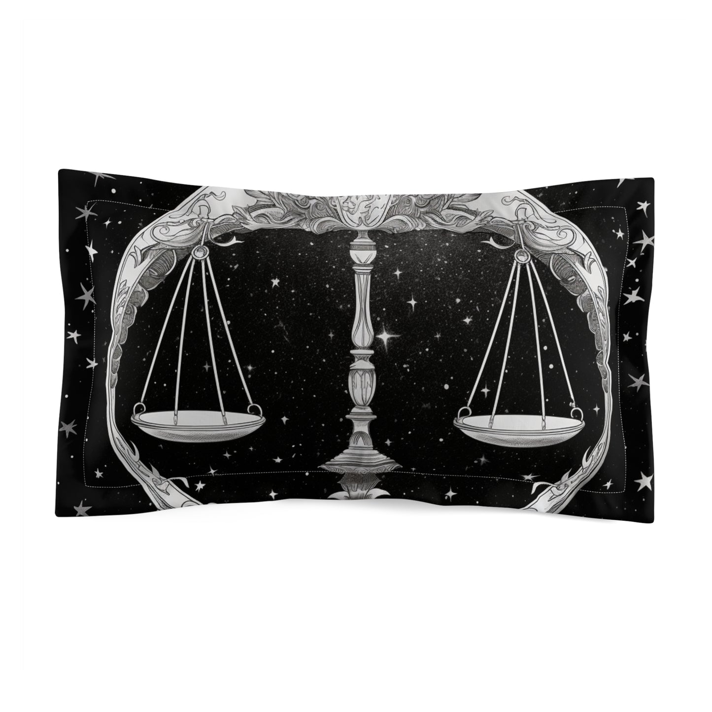 Libra Sign Durable Microfiber Pillow Sham, Lightweight, Envelope Closure