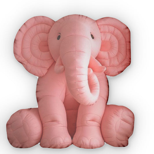 Giant Pink Elephante, Plush Shaped Pillow