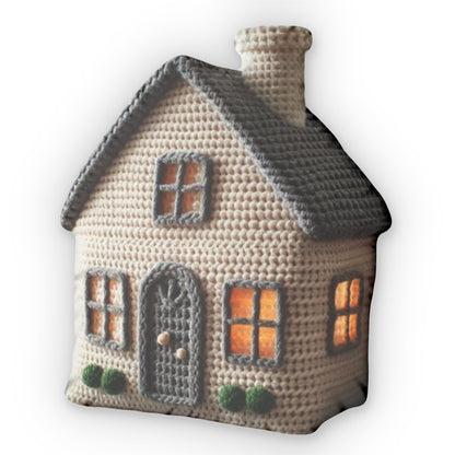 Crochet House Home Plush Shaped Pillow