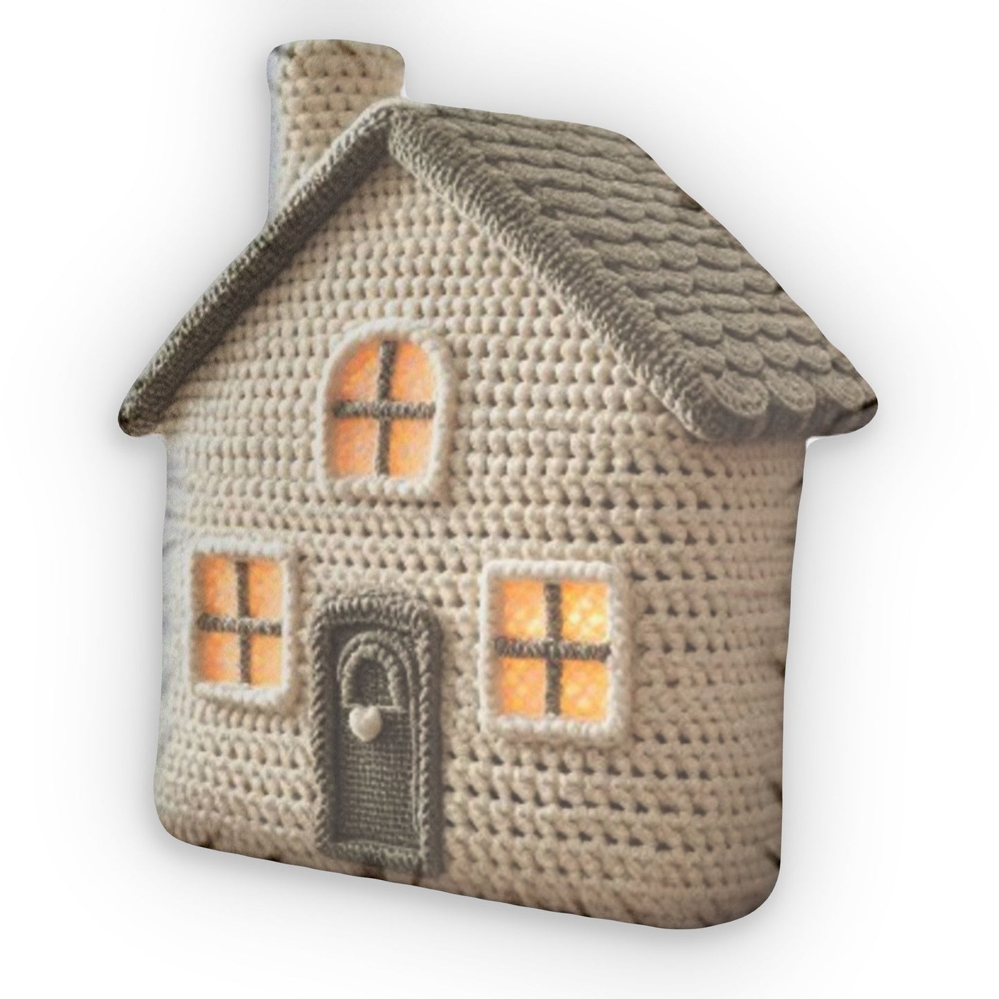 House Crochet Home Plush Shaped Pillow