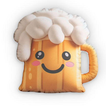 kawaii Beer Drink Plush Shaped Pillow