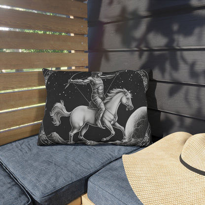 Sagittarius Zodiac UV-Resistant Outdoor Pillow, Water-Resistant, Spun Polyester