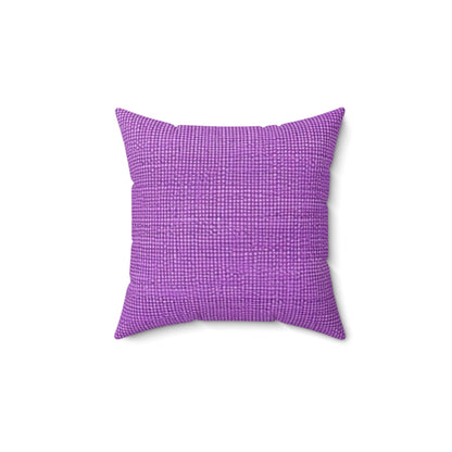 Hyper Iris Orchid Red: Denim-Inspired, Bold Style - Spun Polyester Square Pillow