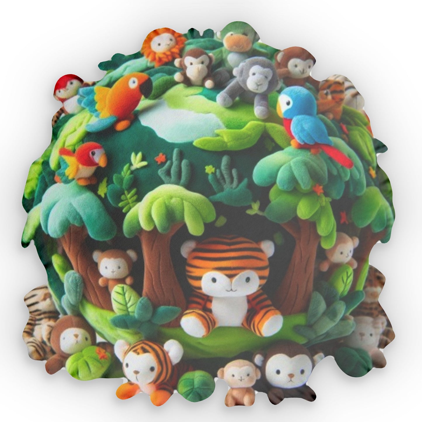 Jungle World Plush Shaped Pillow