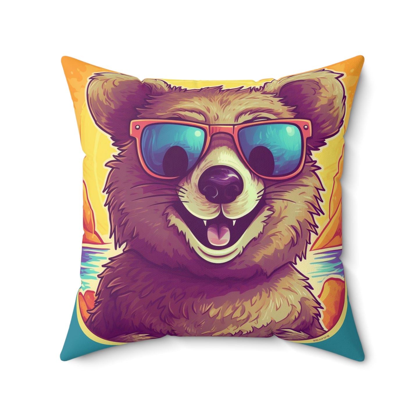 Quokka Animal Culture Character Anime Spun Polyester Square Pillow