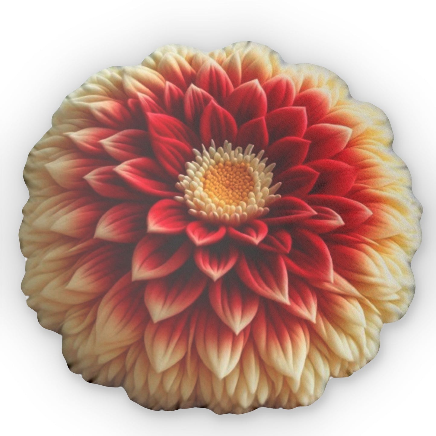 Dahlia Flower Plush Shaped Pillow