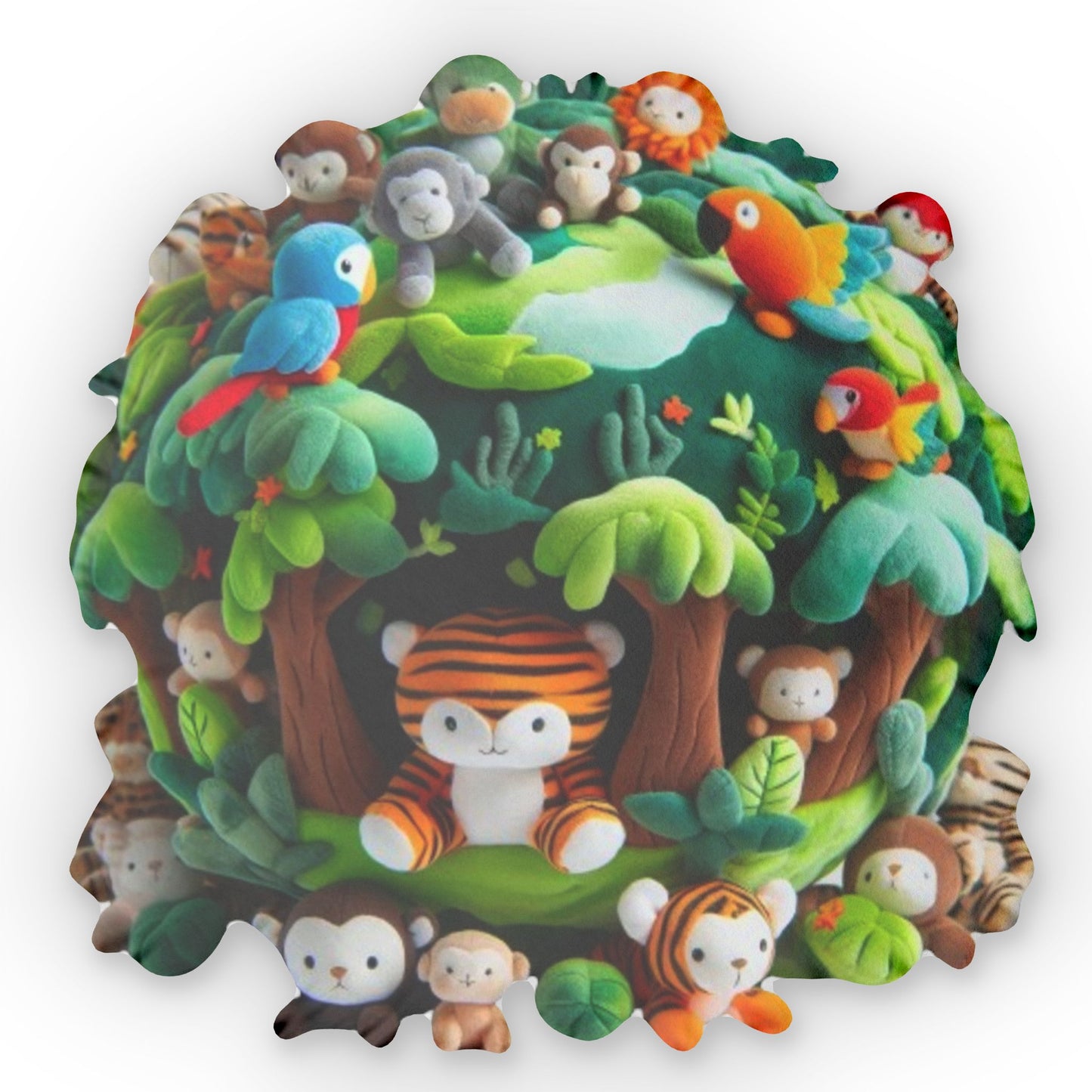 Jungle World Plush Shaped Pillow