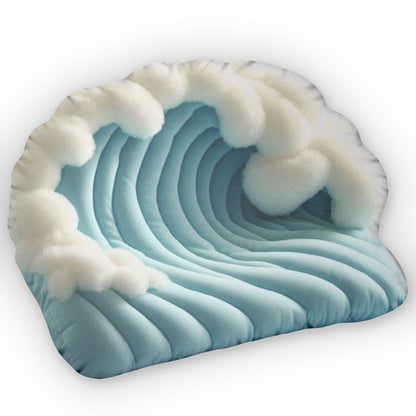 Ocean Wave Plush Shaped Pillow